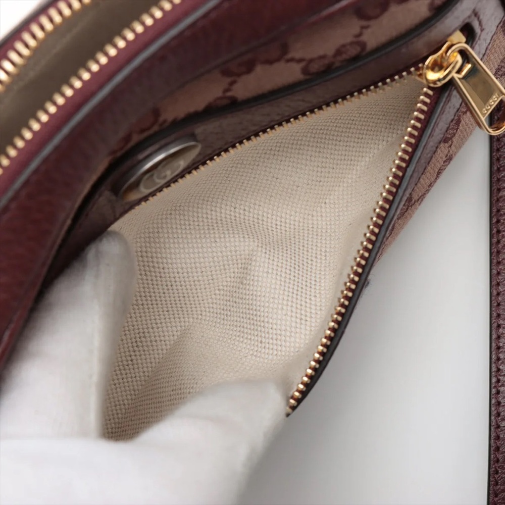 Gucci GG Canvas Ophidia Camera Bag - in Bordeaux - Picture 9 of 12